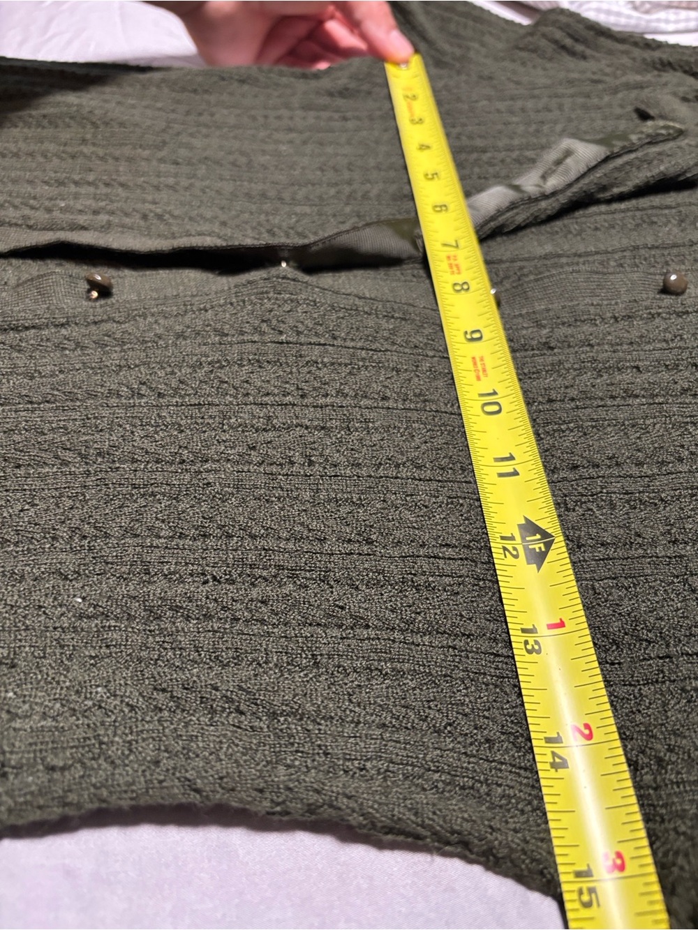 La Maille Sézane Olive Green Knit Sweater - Picture 5 of 13